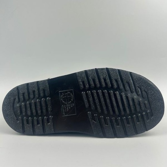 Dr Martens Laketen Women Size 8 Silver Metallic Leather Slingback Clog Mules NEW - Picture 5 of 7